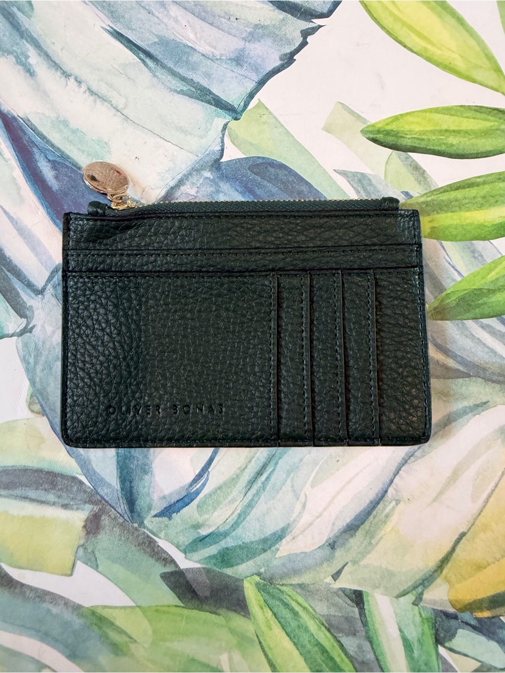 Oliver Bonas wallet - Dark Green